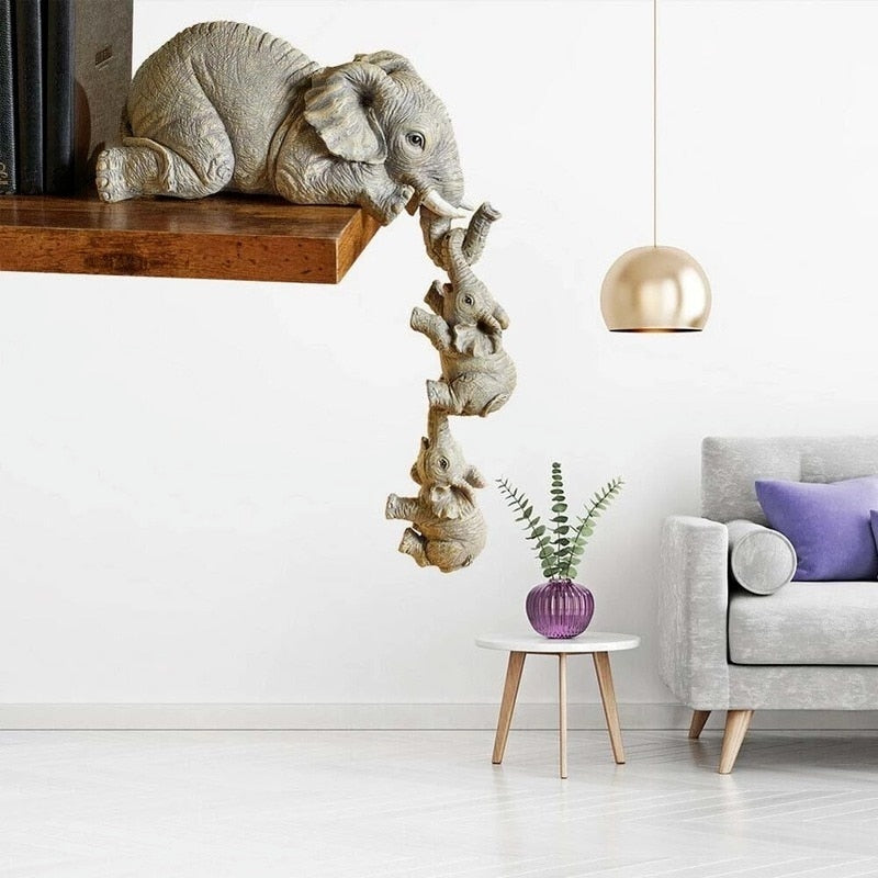 Hanging Mini Elephants Table Decor