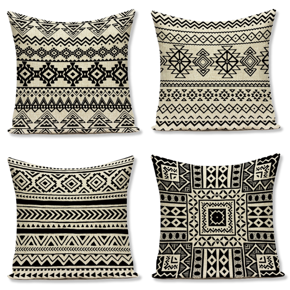 Geometric Bohemian Style Cushion Covers