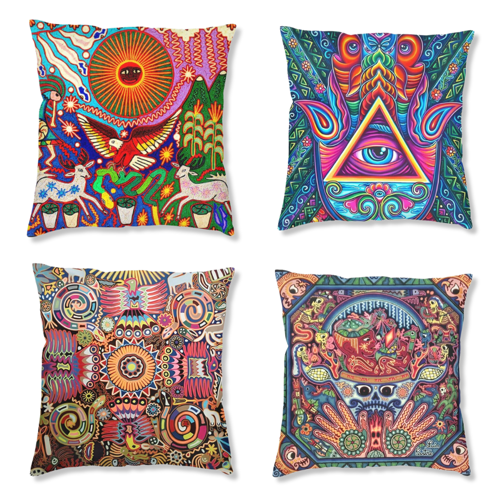 Huichol Print Cushion Covers